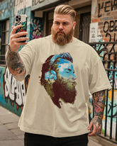 Beard Forest Men's Plus Size Short Sleeve T-Shirt